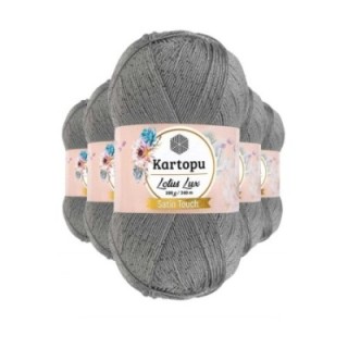 5 Adet Lotus Lux Bikini Büstiyer Bluz Simli Örgü İpi K941 Açık Gri