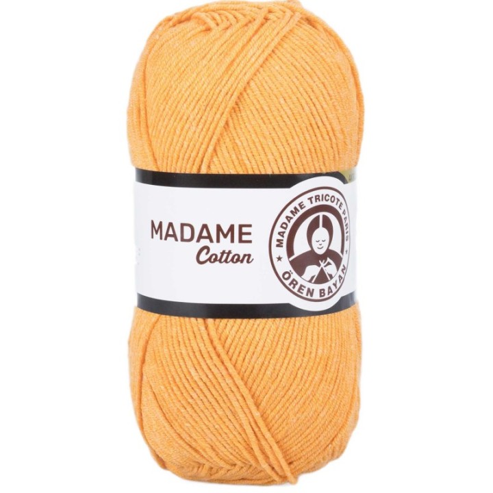 Madame Cotton El Örgü İpi Yünü 100 gr 007 Turuncu