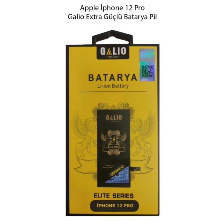 Apple İphone 12 Pro Galio Extra Güçlü Batarya Pil
