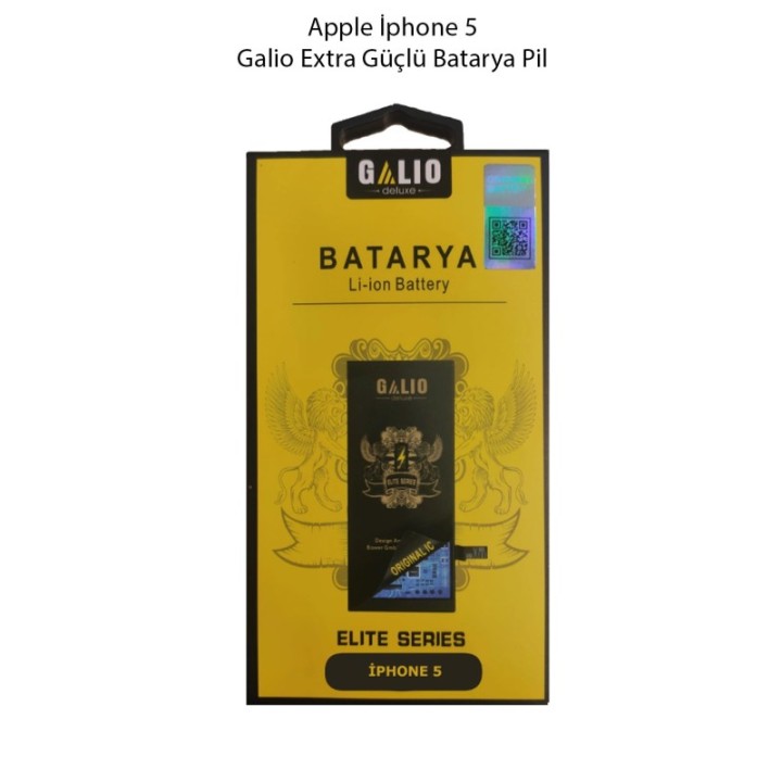 Apple İphone 5 Galio Extra Güçlü Batarya Pil
