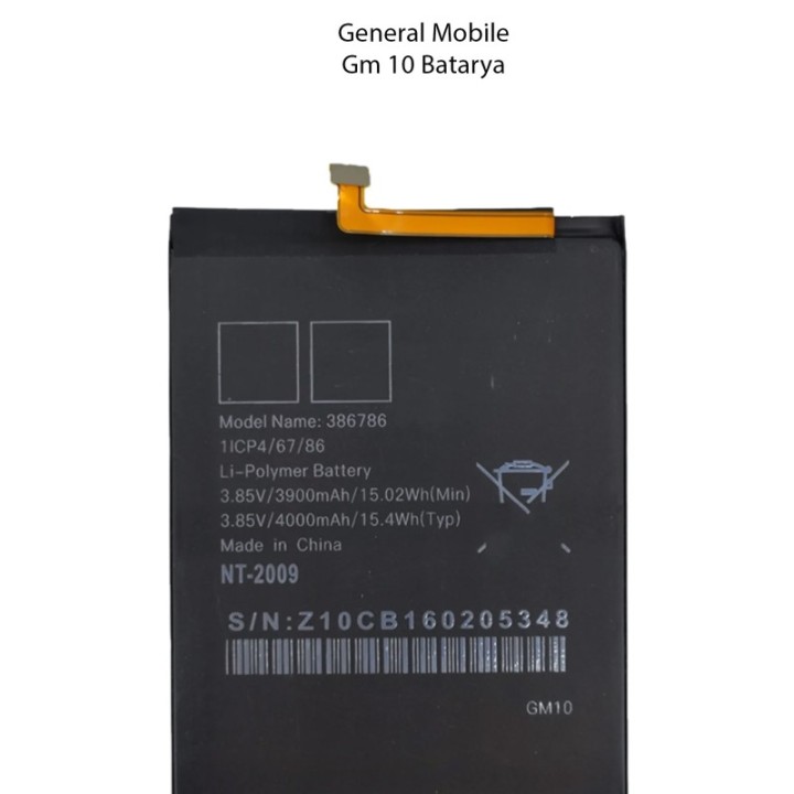 Genneral Mobile GM10 Batarya Pil