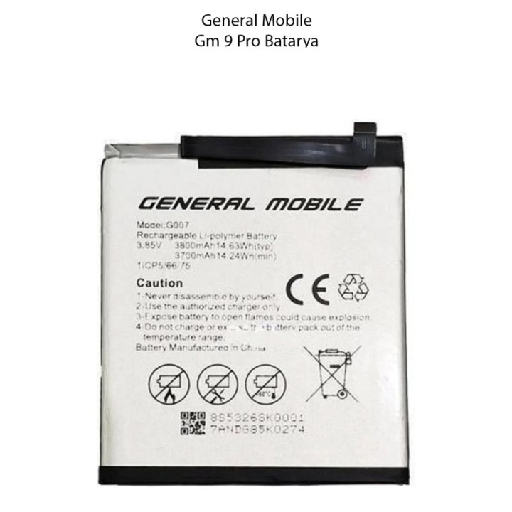 Genneral Mobile GM9 Pro Batarya Pil