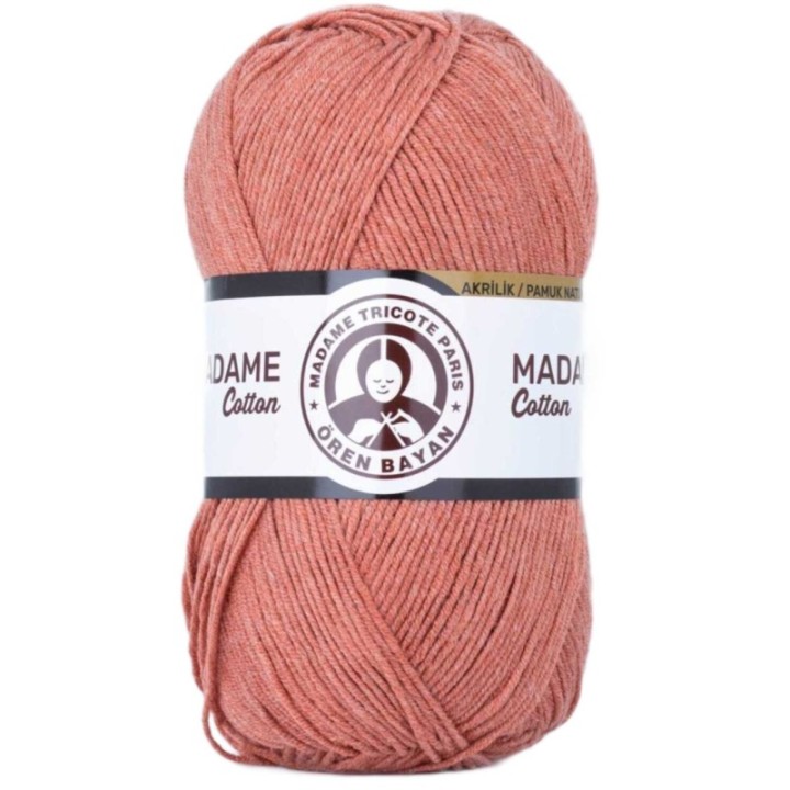 Madame Cotton El Örgü İpi Yünü 100 gr 037 Kiremit