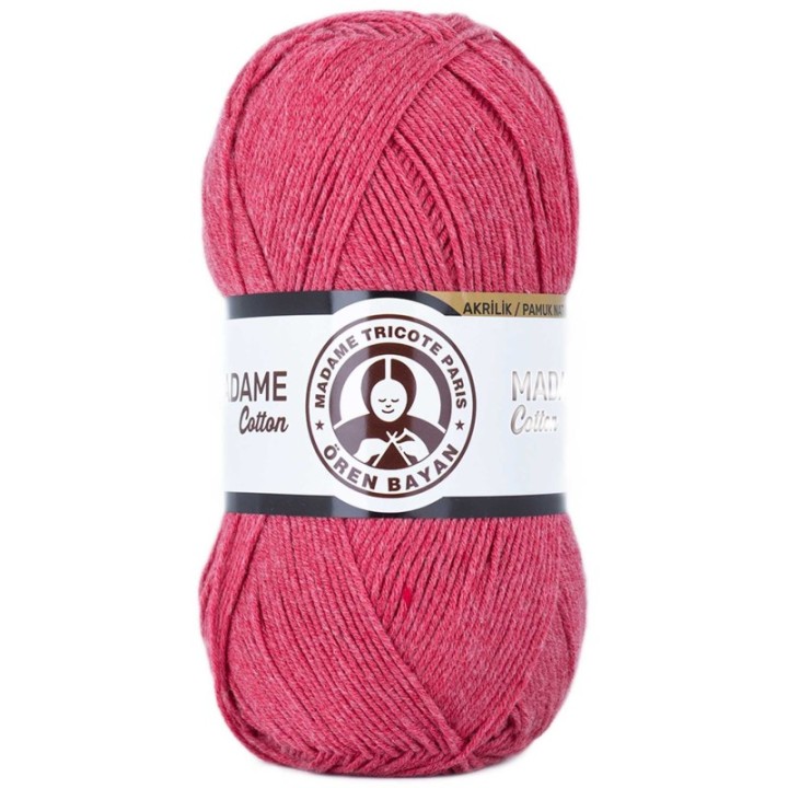 Madame Cotton El Örgü İpi Yünü 100 gr 048 Açık Kırmızı