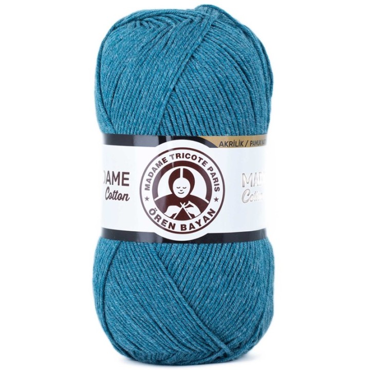Madame Cotton El Örgü İpi Yünü 100 gr 050 Petrol Mavi
