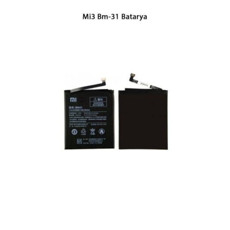 Mi 3 Bm31 Telefonlarla Uyumlu Batarya 3050 mAh