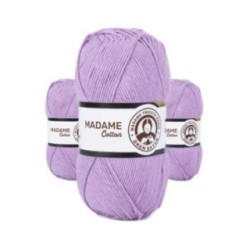 3 Adet Madame Cotton El Örgü İpi Yünü 100 gr 023 Lila