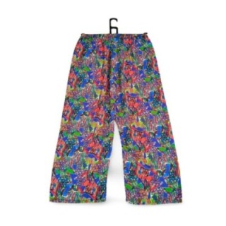 İthal Viskon Geniş Paça Şık Etnik Otantik Desenli Pantolon - Royaleks