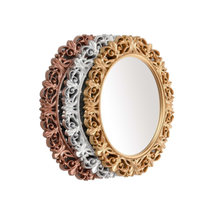 Dekoratif Ayna Boyalı Oval 1 Adet Royaleks-886