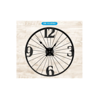 Metal Kasa Siyah Duvar Saati Royaleks-69324