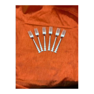 Kalpli 6'lı Tatlı Çatal - 6 Adet Royaleks-69285