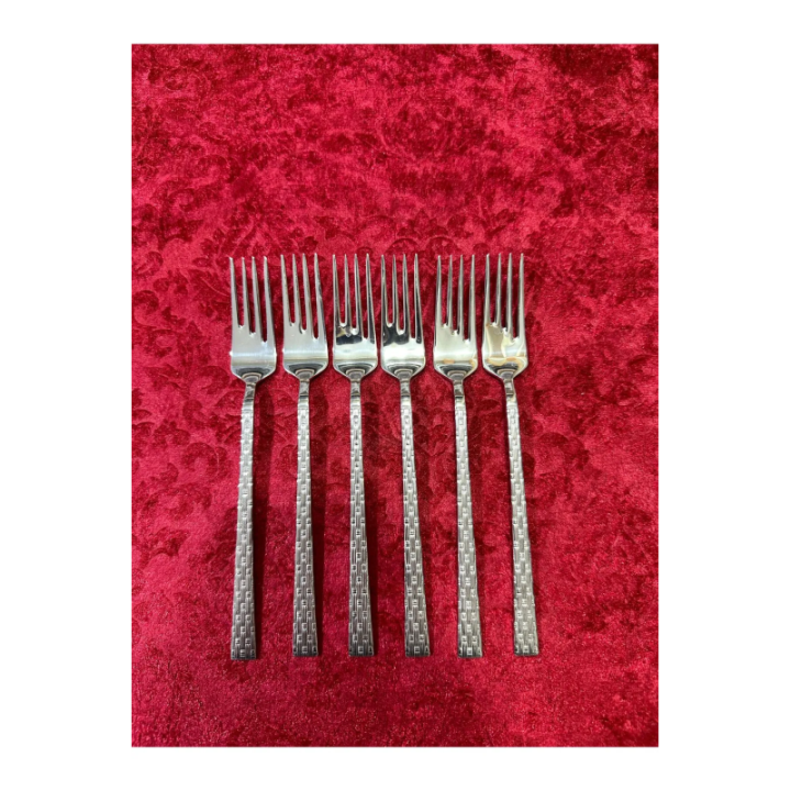 6'lı Lüx Hasır Tatlı Çatalı Royaleks-69024