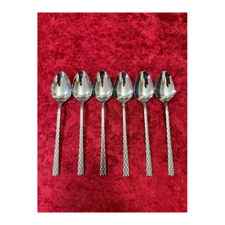 6'lı Lüx Hasır Tatlı Kaşığı Royaleks-69023