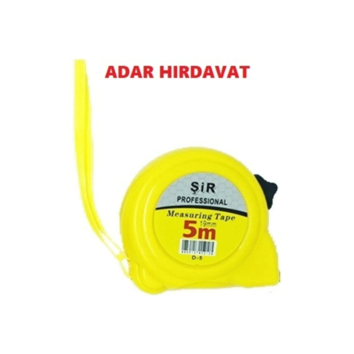 Şerit Metre Sarı Siyah Profesyonel 3x19Mm Royaleks-ÖZŞ-8879