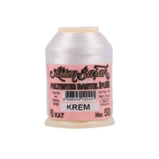 Altınbaşak Oya ve Dantel İpi 20 gr - Royaleks - No: KREM