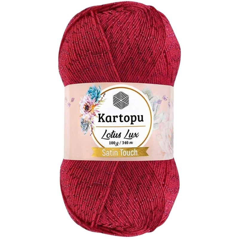 Lotus Lux Bikini Büstiyer Bluz Simli Örgü İpi K141 Fuşya