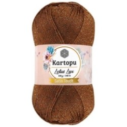 Lotus Lux Bikini Büstiyer Bluz Simli Örgü İpi K840 Koyu Hardal