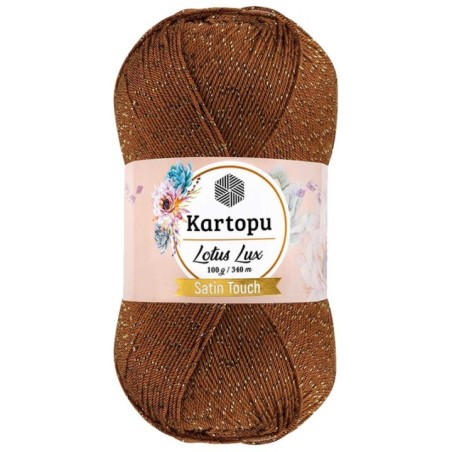 Lotus Lux Bikini Büstiyer Bluz Simli Örgü İpi K840 Koyu Hardal