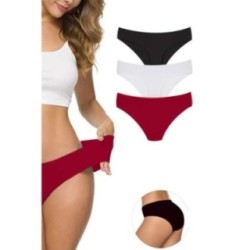 3 Adet Kadın Dikişsiz Lazer Kesim Esnek İz yapmayan Külot S5