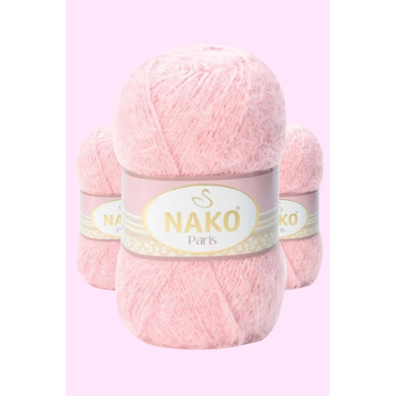 3 Adet Paris El Örgü ipi Yünü Gül 5408