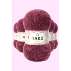 5 Adet Paris El Örgü ipi Yünü Bordo 11273