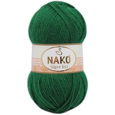 Süper İnci El Örgü İpi 100 gr Yeşil 10026
