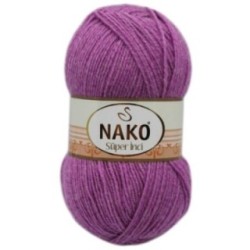 Süper İnci El Örgü İpi 100 gr Eflatun 23315