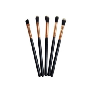 Profesyonel 5'li Makyaj Fırça Seti Siyah