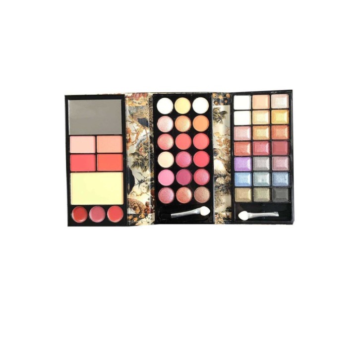 Çantalı Taşınabilir Aynalı Allık ve Far Makyaj Seti