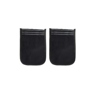 2 Adet Osmanlı Kalın Siyah Banyo Hamam Kesesi 25x17 Cm