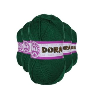 5 Adet Dora El Örgü İpi Yünü 100 gr 068 Yeşil