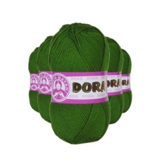 5 Adet Dora El Örgü İpi Yünü 100 gr 087 Yeşil