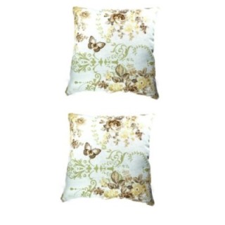 2 Adet Dekoratif Desenli Yıkanabilir Salon Minder Kılıfı 40 x 40 cm D1