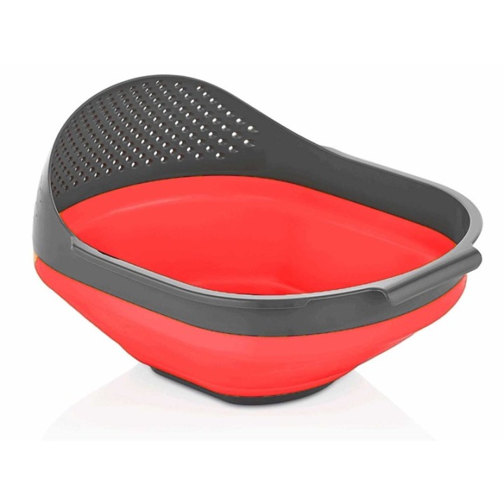 Silikon Akordiyon Pirinç Süzgeci Katlanabilir Yer Kaplamaz 27.5 x 23 x