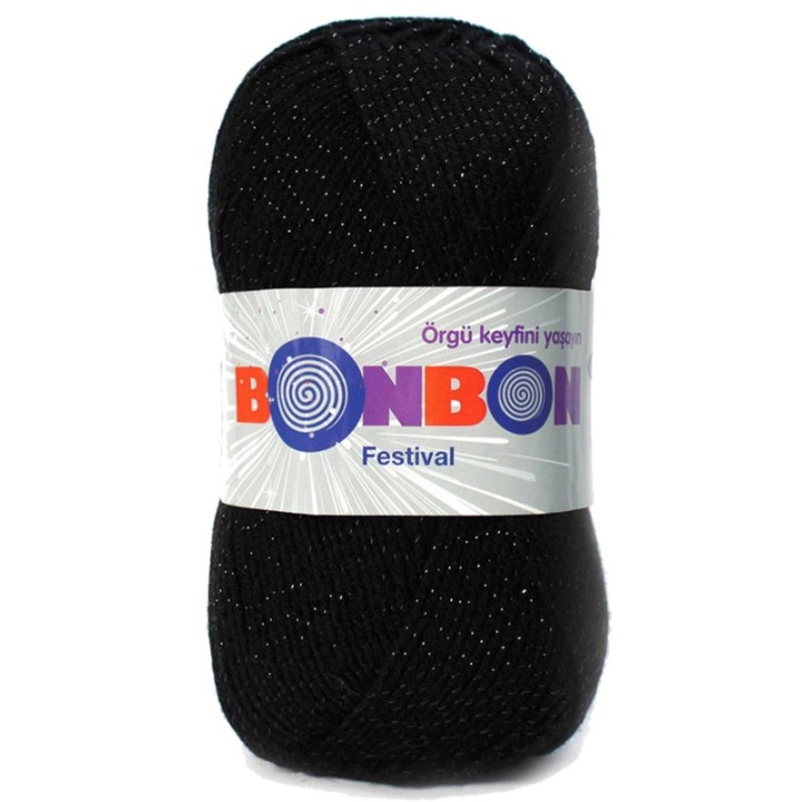 Festival Simli Örgü İpi Yünü Renk No:206