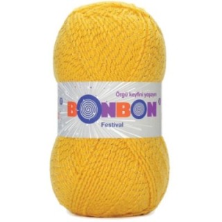 Festival Simli Örgü İpi Yünü Renk No:217