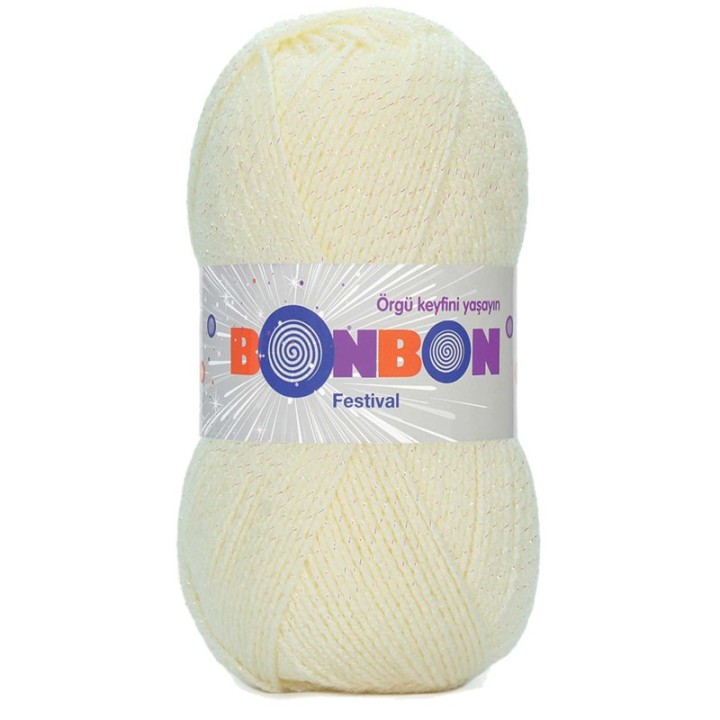 Festival Simli Örgü İpi Yünü Renk No:223