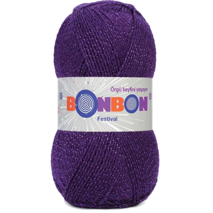 Festival Simli Örgü İpi Yünü Renk No:232