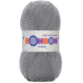 Festival Simli Örgü İpi Yünü Renk No:233