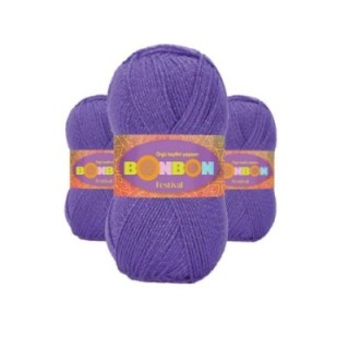 3 Adet Festival Simli Örgü İpi Yünü Renk No:241