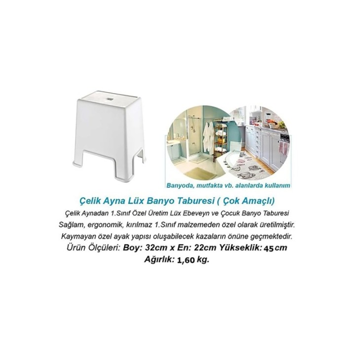 Büyük Boy Banyo Taburesi